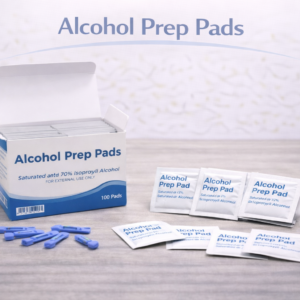 Alcohol prep pads support skin cleaning before injections and testing. They help reduce surface bacteria and improve hygiene during daily care routines.