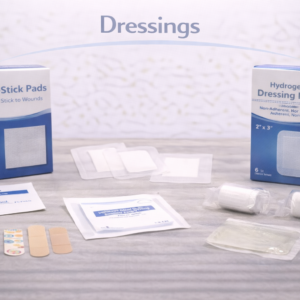 Medical wound dressings applied to protect and cover a healing wound.