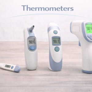 Digital thermometers used to measure body temperature during routine health monitoring.